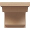 Ekena Millwork 10"W x 10"D x 10"H Wide Emerson Rough Cedar Woodgrain TimberThane Corbel, Primed Tan CORUR10X10X10EMRRCPR - alternate 4